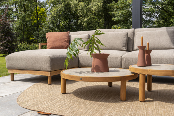 4SO Finn bijzettafels in teak en/of keramiek - 2